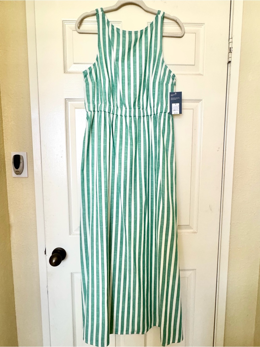 NWT Universal Thread Green Stripe Maxi Dress M - Picture 3 of 15